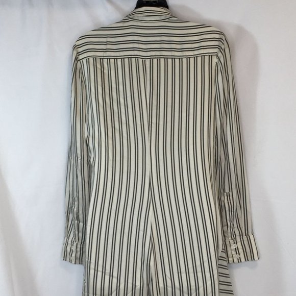 A.L.C. Long Shirt Dress Medium Black and Ivory Sample Set A6D0130 USA Womens - Picture 10 of 11